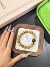 Yellow Fire Crystal Silver Obsidian bracelet, crystal jewelry, Chinese-style fashionable accessories, versatile Application Scenario